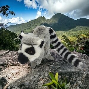 SOS Save Our Space Ring Tailed Lemur Plush Stuffed Animal Endangered Animal Rare